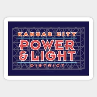 Kansas City Power and Light District Sign Sticker